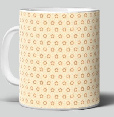 Элегантный ретро орнамент Geometric Gear Pattern / Узор из шестерёнок - Магазин футболок mastoidishka - Дизайнерские принты