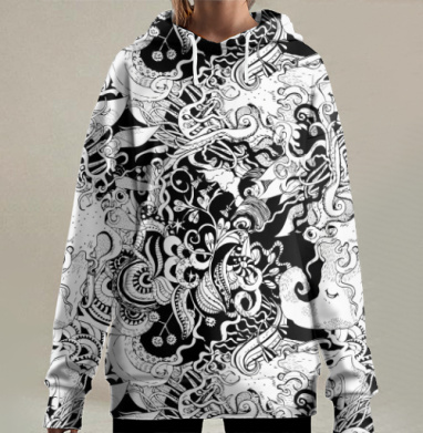No title / Без названия, Hoodie Long Oversize 3D