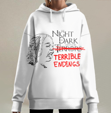 Ночь темна и полна ужасов, Hoodie Long Oversize 3D