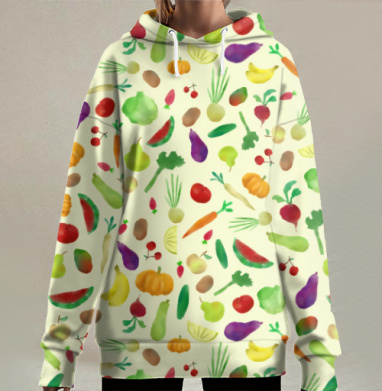 Овощата, Hoodie Long Oversize 3D