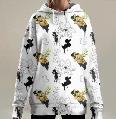 Плюмерии, Hoodie Long Oversize 3D