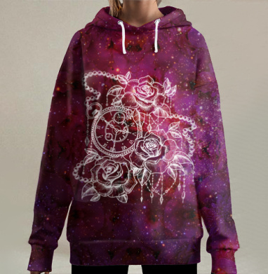 Пространство и время, Hoodie Long Oversize 3D