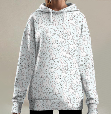 Пудельки, Hoodie Long Oversize 3D