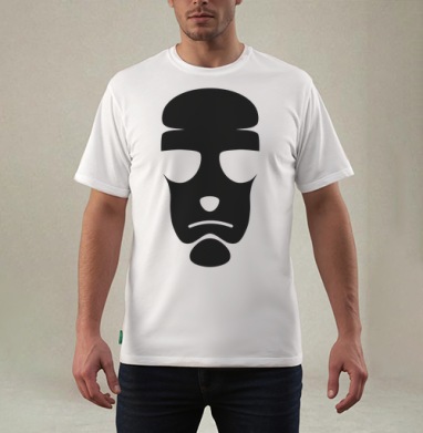 Shadow Face / Теневое лицо, Футболка мужская REGULAR белая