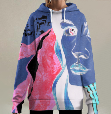 Таинственная, Hoodie Long Oversize 3D
