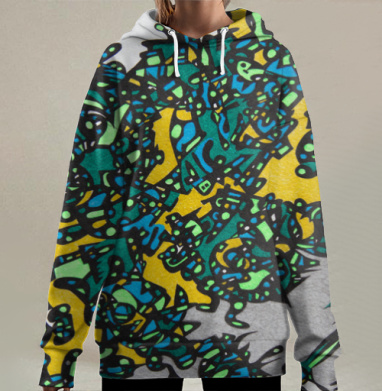 Тайм, Hoodie Long Oversize 3D