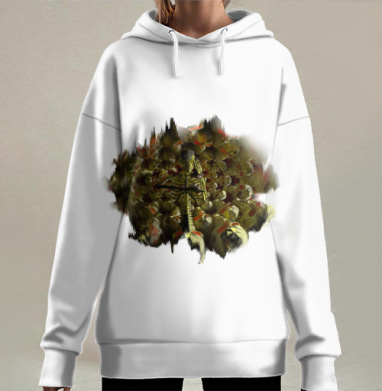 Скелет среди черепов мрачная смерть навсегда, Hoodie Long Oversize 3D