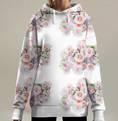 Утренний букет, Hoodie Long Oversize 3D