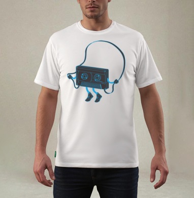 Веселая кассета  =), Футболка мужская REGULAR белая