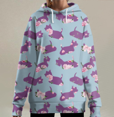 Весенние Терьеры, Hoodie Long Oversize 3D