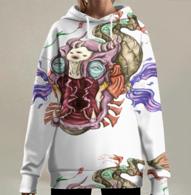 Вторая, Hoodie Long Oversize 3D