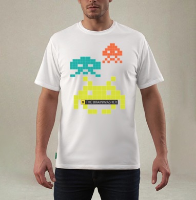 Я THE BRAINWASHER, Футболка мужская REGULAR белая