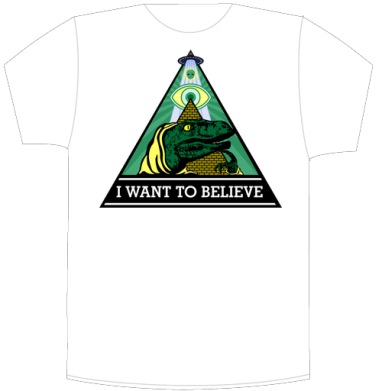 Велоцираптор Иллюминат с Надписью I WANT TO BELIEVE - Своя футболка белая A6 (10 x 15 см), страница 6