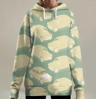 Девять шесть пять, Hoodie Long Oversize 3D