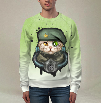 Кот Войны, Свитшот мужской 3D