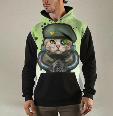 Кот Войны, Толстовка мужская Regular 3D