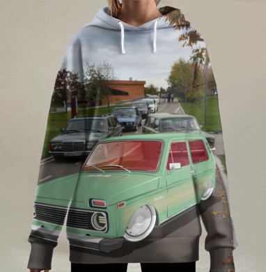 Нива, Hoodie Long Oversize 3D
