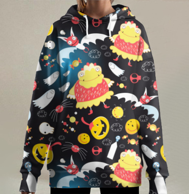 Полёт к Хэллоуину, Hoodie Long Oversize 3D