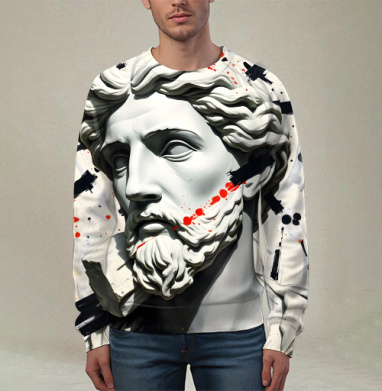 Античный портрет, Свитшот мужской 3D