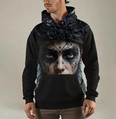 Majestic Dark Sovereign / Величественный темный монарх готическая корона, Толстовка мужская Regular 3D