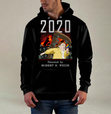 Девочка убегает с мороженым желтый пальто 2020 Катастрофа режиссёр Robert B Weide, Худи / Мужская / С карманом / 3D