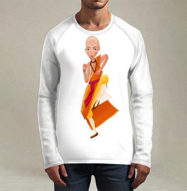 Маленький отважный мастер Shaolin Monk / Шаолиньский монах кунг-фу - Магазин футболок Iraya - Дизайнерские принты