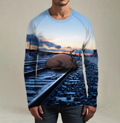 Уставший, Футболка мужская лонгслив 3Д