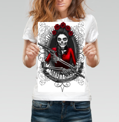 Картина Santa Muerte: мистический скелет в красном платье - Постеры Гоблин - купить в интернет-магазине Maryjane в Москве
