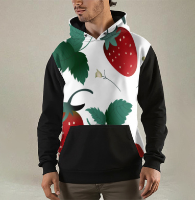 Fresh Red Sweet Berries Strawberry Garden – Садовая клубника, Толстовка мужская Regular 3D