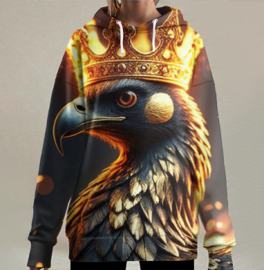 Phoenix King of Fire / Феникс король огня в золотой короне власть - Магазин футболок jestkrd