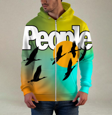 Свобода птиц над солнцем на фоне People свободы движения - kunta printshop