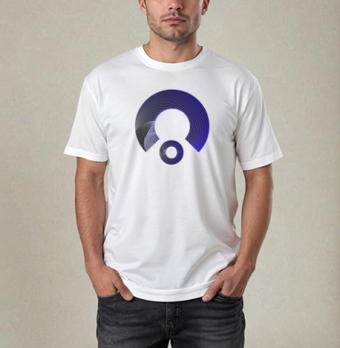 Main logo purple / Основное фиолетовое лого, Футболка / Мужчинам / Pure / Белая / C принтом