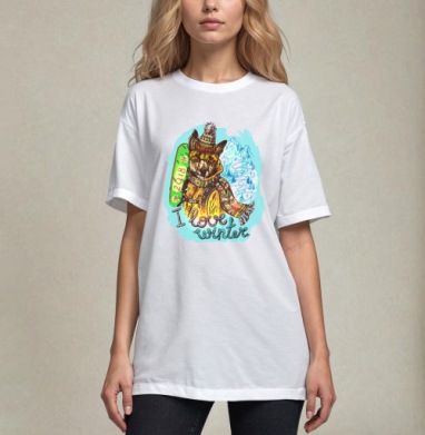 Пес-сноубордист - Steshnikova shop