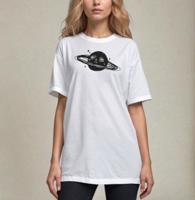 Sad Saturn – Грустный Сатурн в бесконечном холодном темном космосе - prints&patterns
