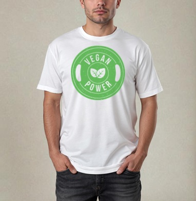 Логотип Vegan Power — Веганская сила и спорт - GO VEGAN!