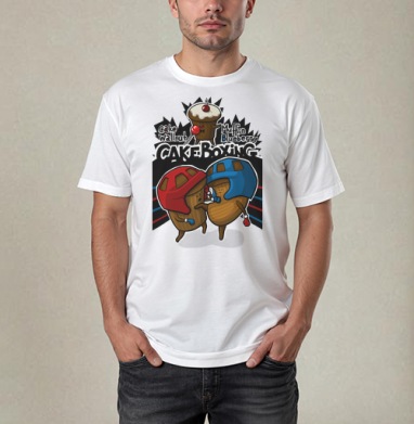 Боксерский поединок кексов: Cake Walnut vs Muffin Blueberry - Funny T-Shirts For Cheerful Life