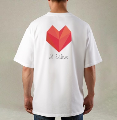 Геометрическое сердце с надписью I like – стиль и эмоции - Sabbers Secret Shop