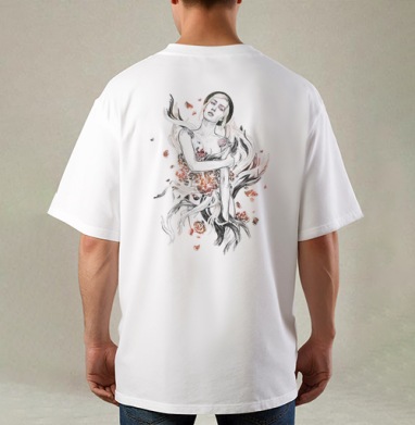 Утончённая женщина с цветущей душой тело жизни энергии - luciddream prints