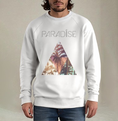 Paradise, Свитшот мужской белый
