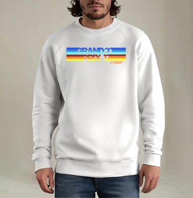 ГРАНПРИ, Свитшот мужской белый