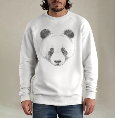 Panda / Панда, Свитшот мужской белый