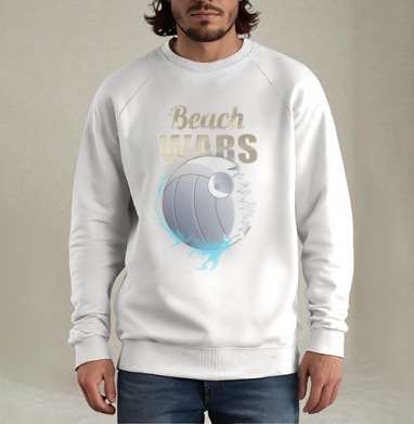 Футболка Beach Wars с волейбольным дизайном - Мужские Свитшоты