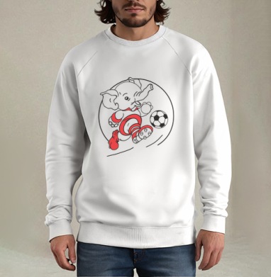 Самоделка dendi3.png, Свитшот мужской белый