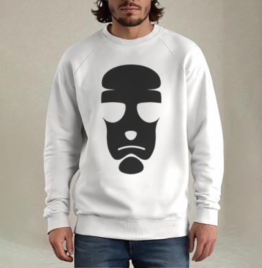 Shadow Face / Теневое лицо, Свитшот мужской белый