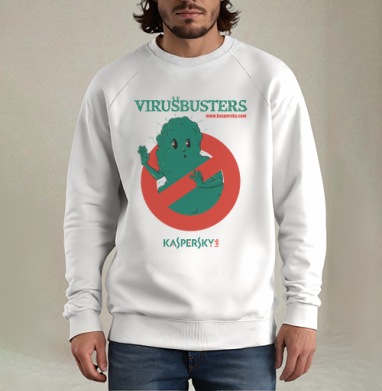 virusbusters / Охотники за вирусами, Свитшот мужской белый