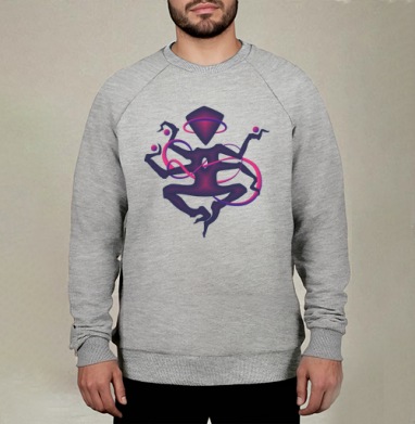Другой бог уно мк, Свитшот мужской меланж начес/петля