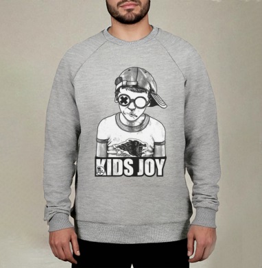 Стильный Монохромный Подросток В Очках KIDS JOY - Мужские Свитшоты