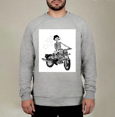 moto, Свитшот мужской меланж начес/петля