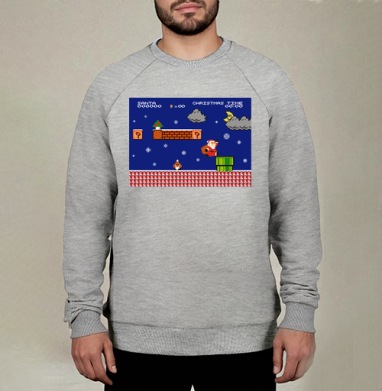 Santa Mario, Свитшот мужской меланж начес/петля