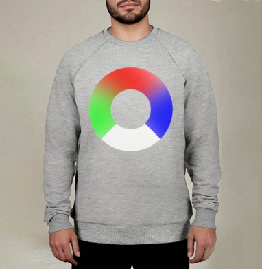 SS RGB / СС RGB, Свитшот мужской меланж начес/петля